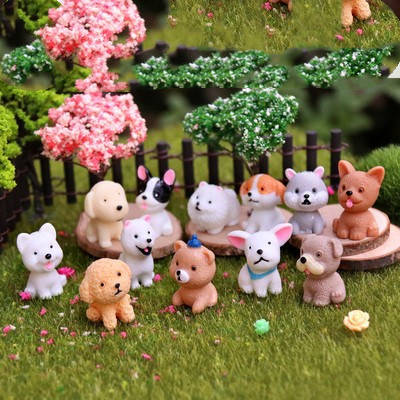 Set Eco Bottle Accessories Succulent Mini Cute Animal Three-piece Ornament
