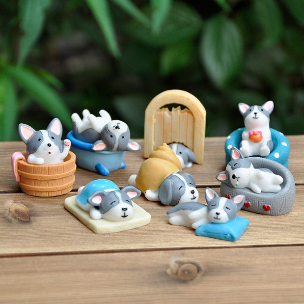 Set Eco Bottle Accessories Succulent Mini Cute Animal Three-piece Ornament