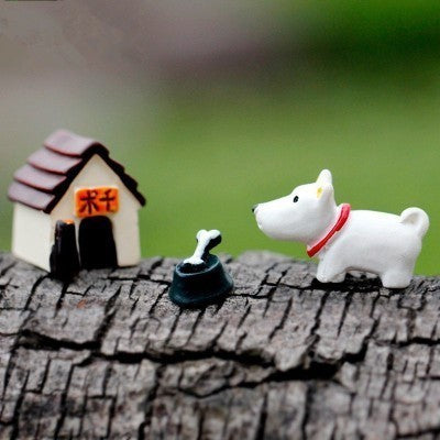 Set Eco Bottle Accessories Succulent Mini Cute Animal Three-piece Ornament