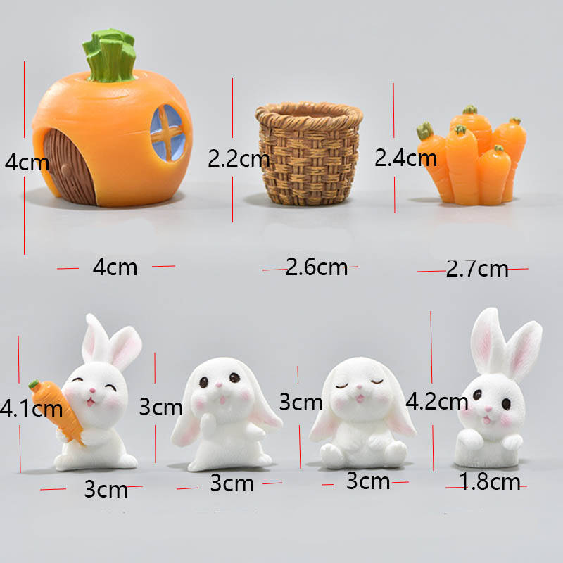 Set Eco Bottle Accessories Succulent Mini Cute Animal Three-piece Ornament