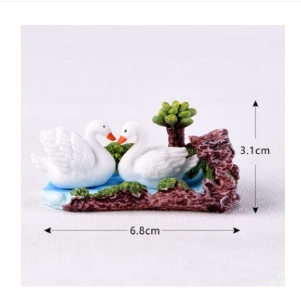 Set Eco Bottle Accessories Succulent Mini Cute Animal Three-piece Ornament