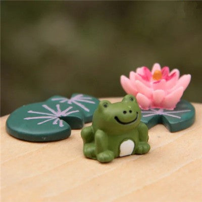 Set Eco Bottle Accessories Succulent Mini Cute Animal Three-piece Ornament