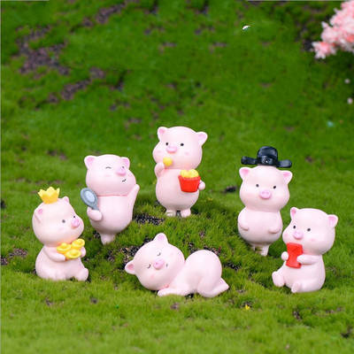 Set Eco Bottle Accessories Succulent Mini Cute Animal Three-piece Ornament