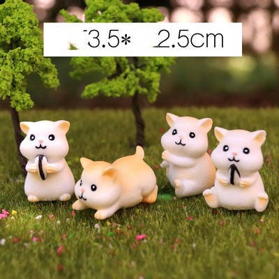 Set Eco Bottle Accessories Succulent Mini Cute Animal Three-piece Ornament
