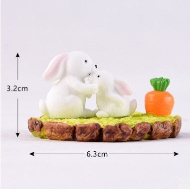 Set Eco Bottle Accessories Succulent Mini Cute Animal Three-piece Ornament