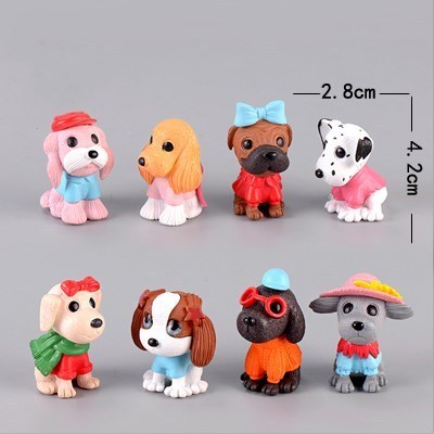 Set Eco Bottle Accessories Succulent Mini Cute Animal Three-piece Ornament