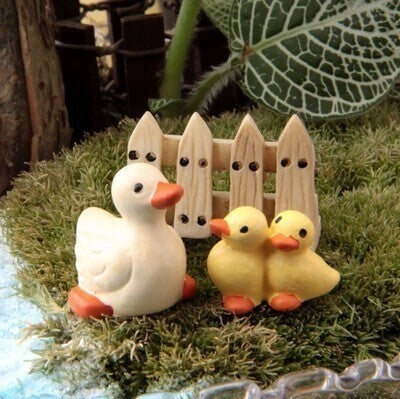 Set Eco Bottle Accessories Succulent Mini Cute Animal Three-piece Ornament