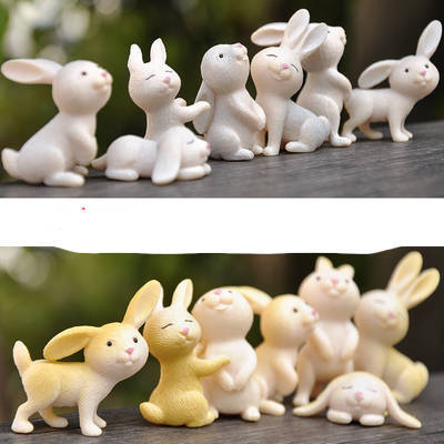 Set Eco Bottle Accessories Succulent Mini Cute Animal Three-piece Ornament