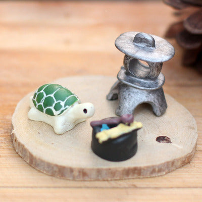 Set Eco Bottle Accessories Succulent Mini Cute Animal Three-piece Ornament